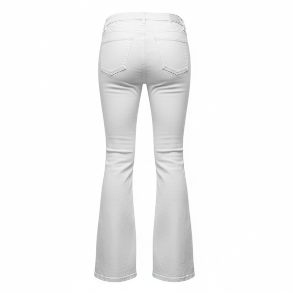 Judy Blue White Stretch Flare Bottom Jeans - Size 7-28 NWOT - Picture 3 of 3